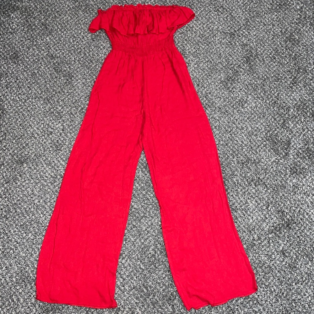 Forever 21 Red Jumpsuit